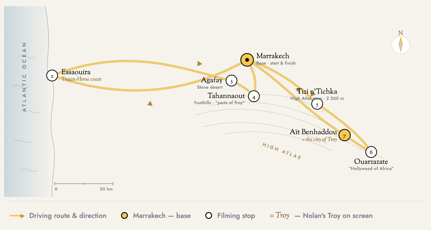 odyssey filming locations english