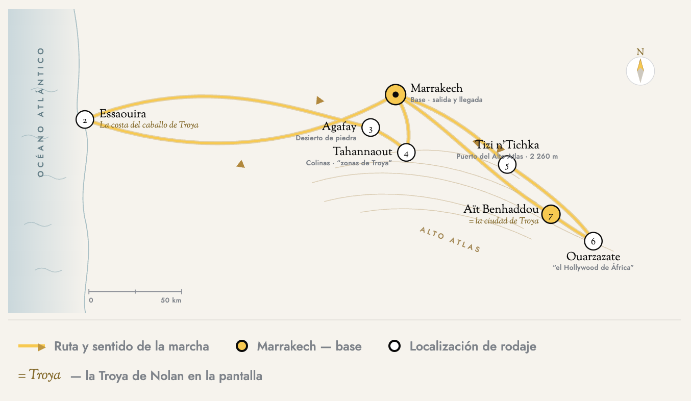 odyssey filming locations spanish